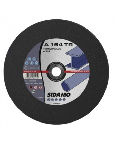 10 Disques à Tronçonner Plat - D.400 X 4 X 25,4 Mm A164 TR - Acier - 10602026 - Sidamo | IFD Outillage 1 10 Disques à Tronçonner Plat - D.400 X 4 X 25,4 Mm A164 TR - Acier - 10602026 - Sidamo | IFD Outillage