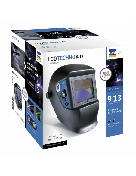 Masque De Soudage LCD TECHNO 9/13 TRUE COLOR | 065048 - GYS | IFD Outillage 2 Masque De Soudage LCD TECHNO 9/13 TRUE COLOR | 065048 - GYS | IFD Outillage – Image 2
